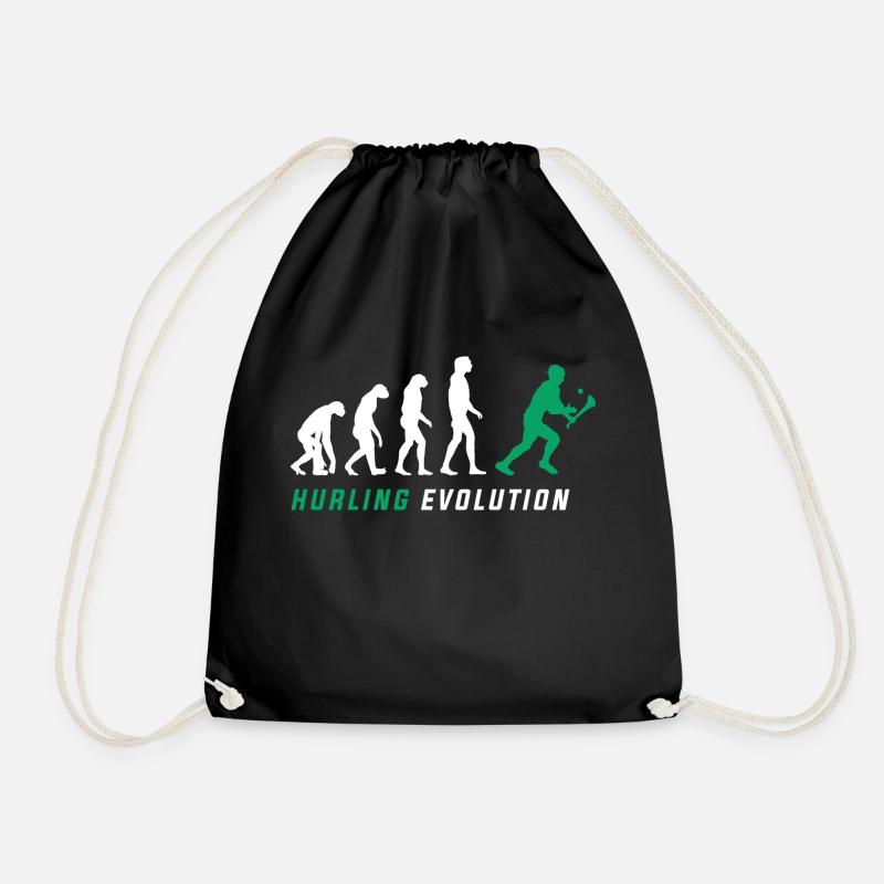 The Evolution of Hurling - Turnbeutel - Schwarz