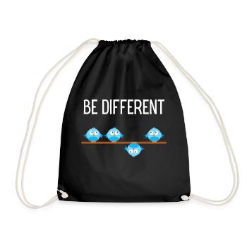 Be different Vogel Birds - Sac de sport léger - noir - Devant