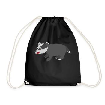 Blaireau - Sac de sport léger - noir - Devant