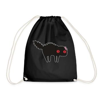 Zombie Chat - Sac de sport léger - noir - Devant