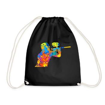 Paintball Paintball Joueur Cadeau - Sac de sport léger - noir - Devant