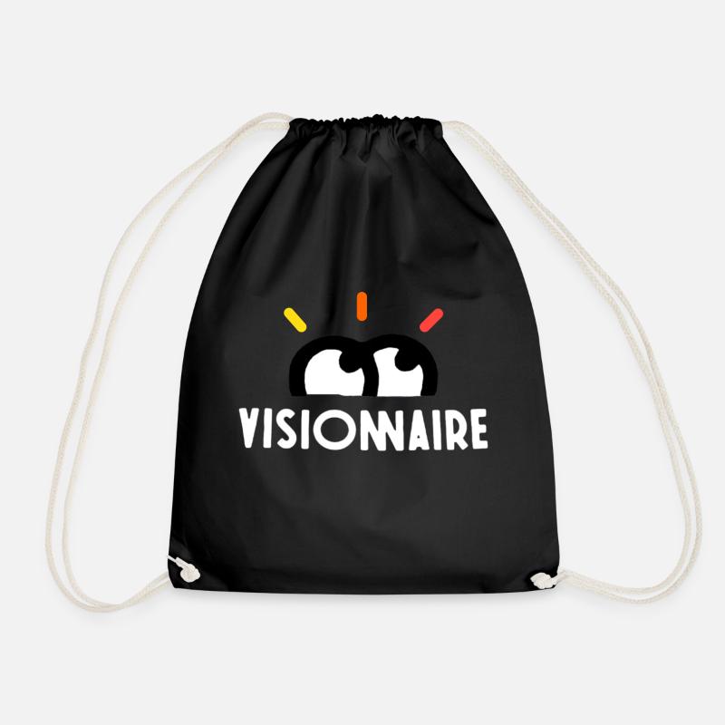 visionnaire - bigflo et oli - Drawstring Bag - black