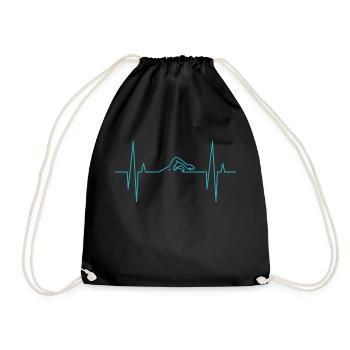 Le nageur - Sac de sport léger - noir - Devant