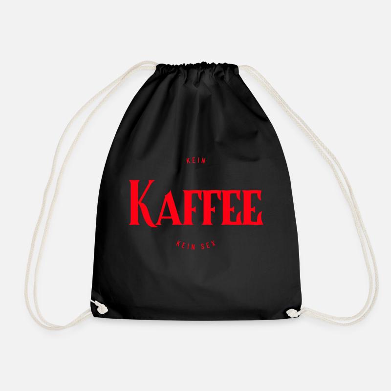 Kaffee Design - Turnbeutel - Schwarz