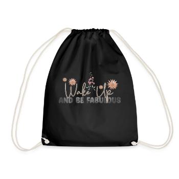 Self-love Self-confidence Inspiration Energy - Drawstring Bag - black - Front
