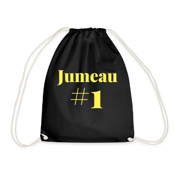 Jumeau Numéro 1 - Sac de sport léger - noir - Devant