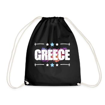 Greece - Drawstring Bag - black - Front