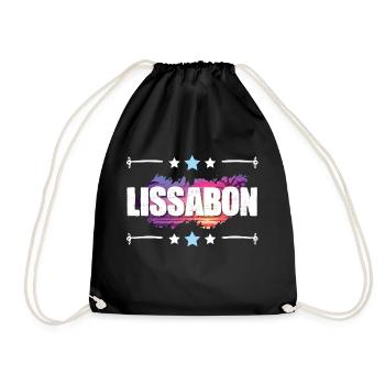 Lissabon - Turnbeutel - Schwarz - Vorne