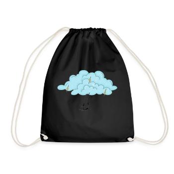 Pluie noire et tonnerre - Sac de sport léger - noir - Devant