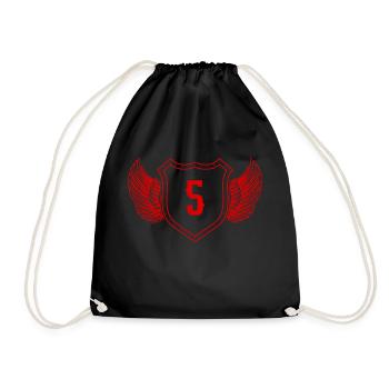 5 Number of coats of arms - Drawstring Bag - black - Front