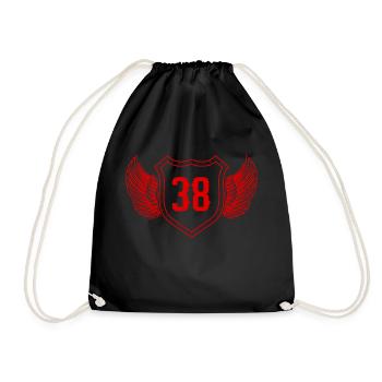 38 Nombre d’armoiries - Sac de sport léger - noir - Devant