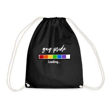 Gay Pride LGBT Pride Rainbow Gay Festival - Drawstring Bag - black - Front
