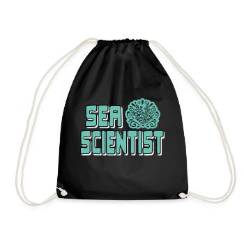 Sea Scientist Awesome Marine Biologist T-Shirt - Turnbeutel - Schwarz - Vorne