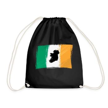 Irland - Turnbeutel - Schwarz - Vorne