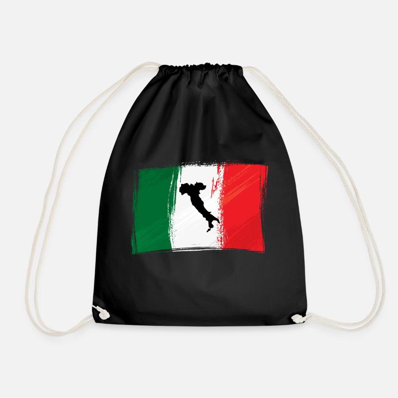 Italien - Turnbeutel - Schwarz