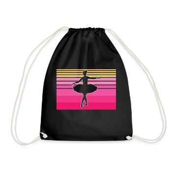 Ballet Dancer Dance Ballerina Sport Girl Femme - Sac de sport léger - noir - Devant