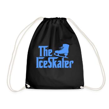 The Ice Skater Cool Retro Skating T-Shirt Present - Turnbeutel - Schwarz - Vorne