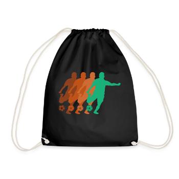 Football Footballeur Attaquant Garçons Coupe du Monde Hommes - Sac de sport léger - noir - Devant
