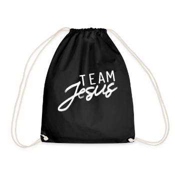 Équipe Jesus God Gift - Sac de sport léger - noir - Devant