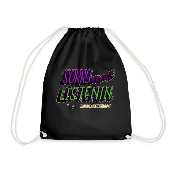 Swimmer Eat Sleep Swim Tshirts Swim Triathlete - Drawstring Bag - black - Front