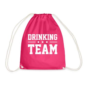 Drinking Team - Turnbeutel - Fuchsia - Vorne