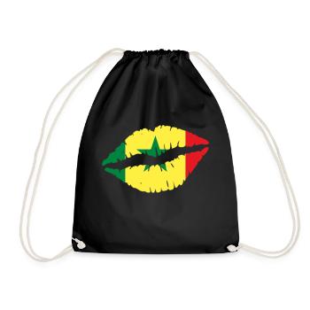 Senegal - Turnbeutel - Schwarz - Vorne