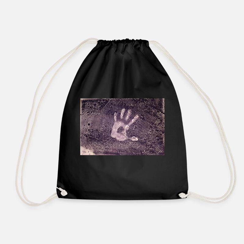 Stop - Drawstring Bag - black