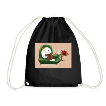 Chill your mind - Drawstring Bag - black - Front