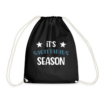 It's sagittarius season original gift zodiac sign - Sac de sport léger - noir - Devant