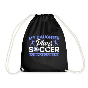 Mutter Sportfan Fußball Geschenk - Turnbeutel - Schwarz - Vorne