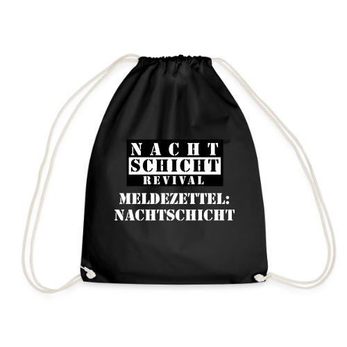 Meldezettel Nachtschicht - Turnbeutel