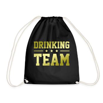 Drinking Team - Drawstring Bag - black - Front