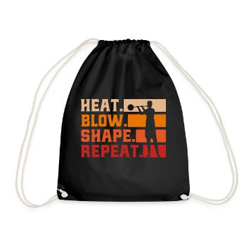 Souffleurs de verre Souffleurs de verre Souffleurs de verre Cadeau - Sac de sport léger - noir - Devant