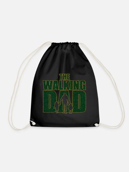 The walking Dad Vater Code Vatertag Geschenk - Turnbeutel - Schwarz