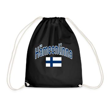 Hämeenlinna drapeau finlandais - Sac de sport léger - noir - Devant