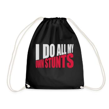 Toutes mes propres cascades - Sac de sport léger - noir - Devant