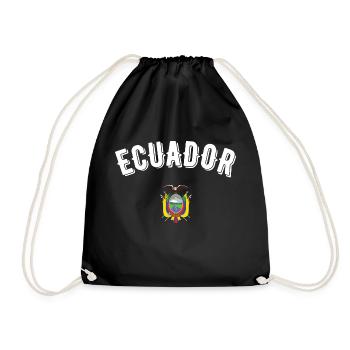 Ecuador - Drawstring Bag - black - Front