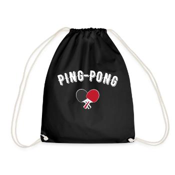 Ping pong - Drawstring Bag - black - Front