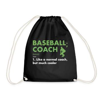 Entraîneur sportif Définition Baseball - Sac de sport léger - noir - Devant