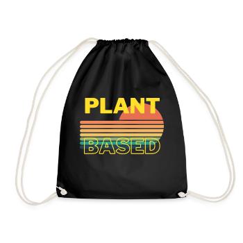Plant Based - Turnbeutel - Schwarz - Vorne