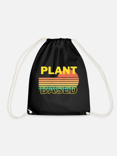 Plant Based - Turnbeutel - Schwarz