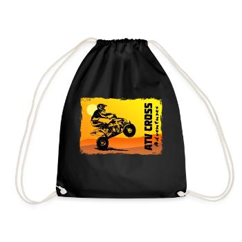 Quad Racing - ATV Racer - Turnbeutel - Schwarz - Vorne