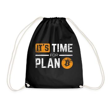 It's Time For Plan B - Sac de sport léger - noir - Devant