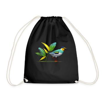 Oiseau - Sac de sport léger - noir - Devant