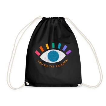 Suivez la fierté Reinbow - Sac de sport léger - noir - Devant