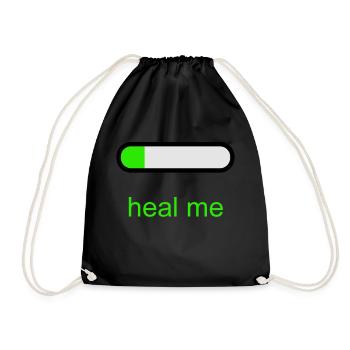 Heal Me - Drawstring Bag - black - Front