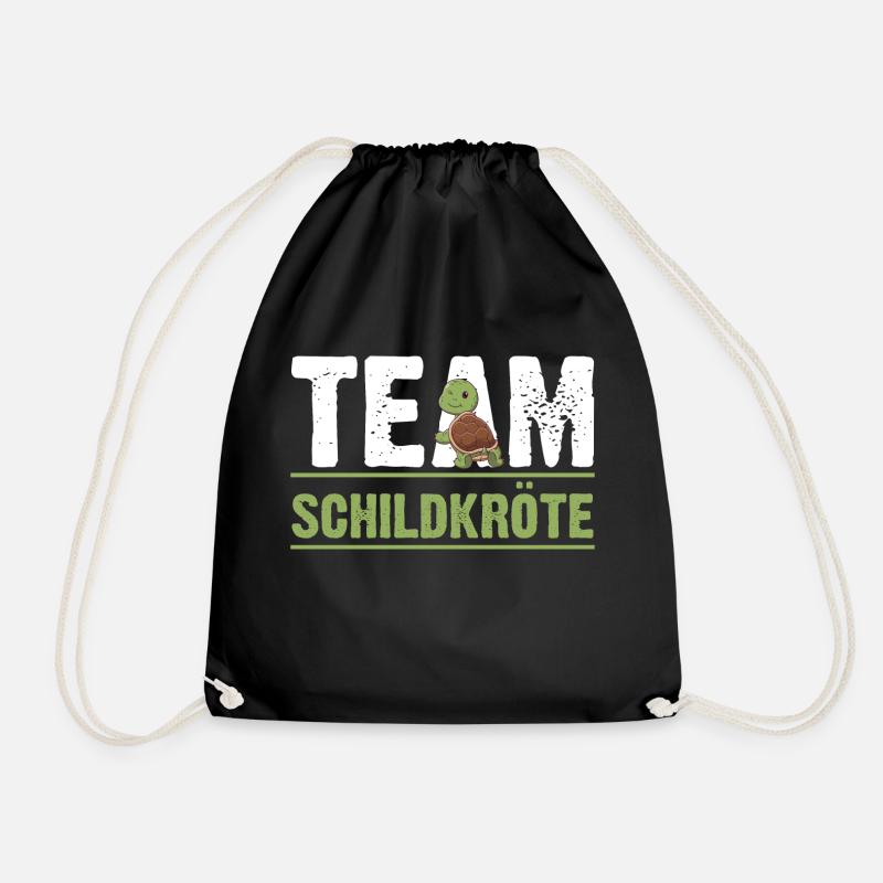Schildkröte Schildkröten - Turnbeutel - Schwarz