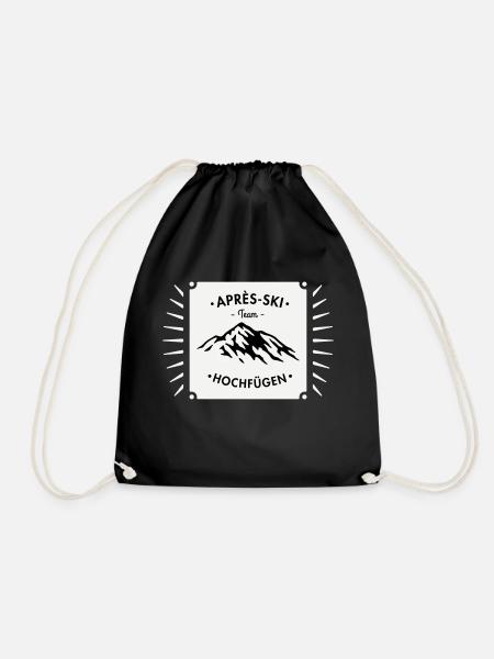 Après-Ski Hochfügen - Drawstring Bag - black