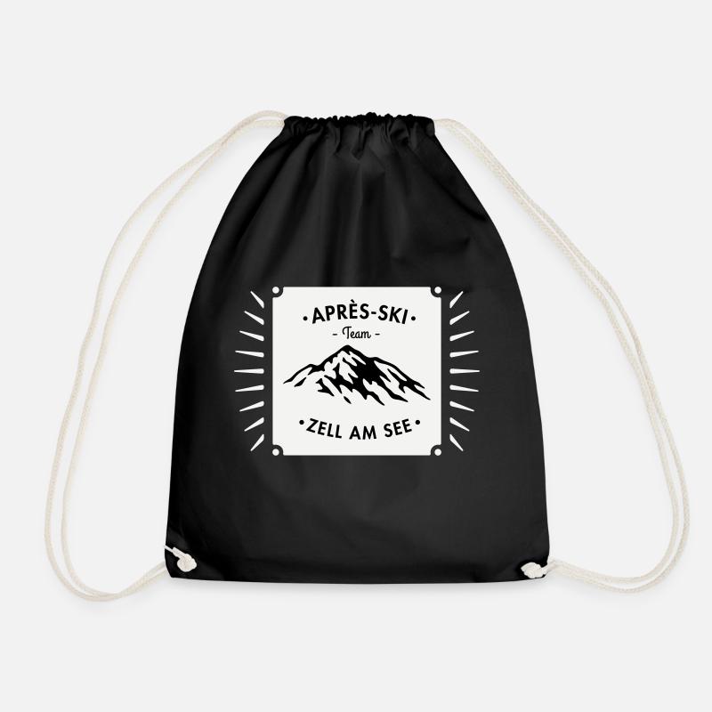 Après-Ski Zell am See - Drawstring Bag - black