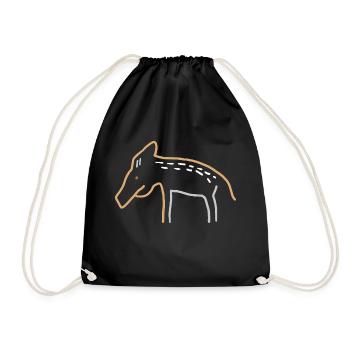 Freshman / Wild Boar - Drawstring Bag - black - Front